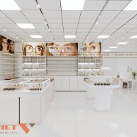 Thiết Kế Cửa Hàng Kính Mắt Hà Nội Hiện Đại - Chủ Đầu Tư Anh Hưởng